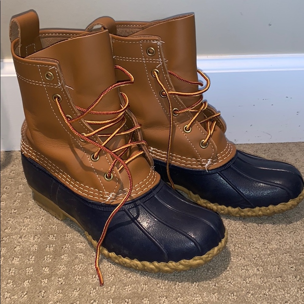 L.L. Bean Brown and Navy Winter Boots